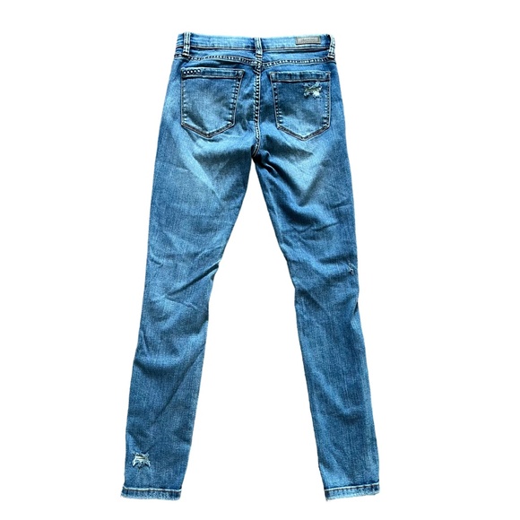 BLANK NYC Distressed Skinny Jeans in Shot Not Blue Wash, Size 25 - Picture 3 of 9